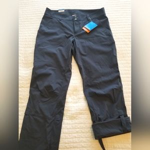New, Columbia sz 14 reg. Grey Omni shade, stretch hiking pants